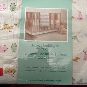 aden + anais Baby Bedding Set - White with Multicolor Animal Print